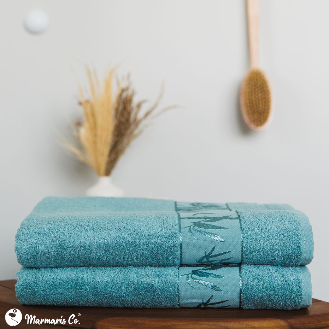 Set of 2 Luxury Bamboo Bath Towels