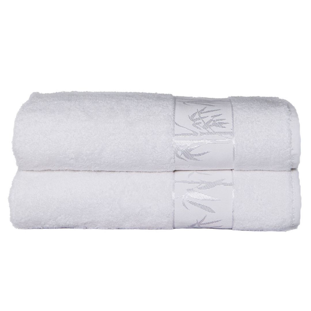 Set of 2 Luxury Bamboo Bath Towels