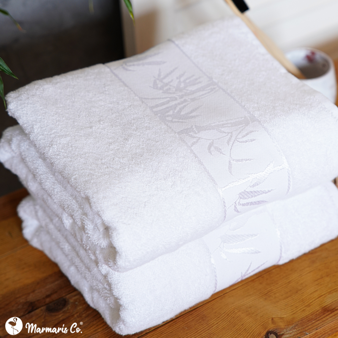 Set of 2 Luxury Bamboo Bath Towels