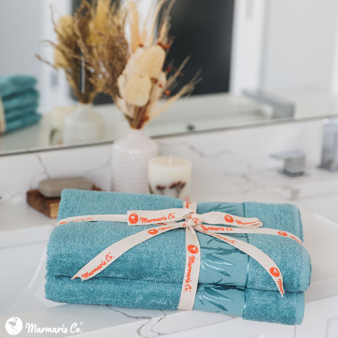 Set of 2 Luxury Bamboo Bath Towels