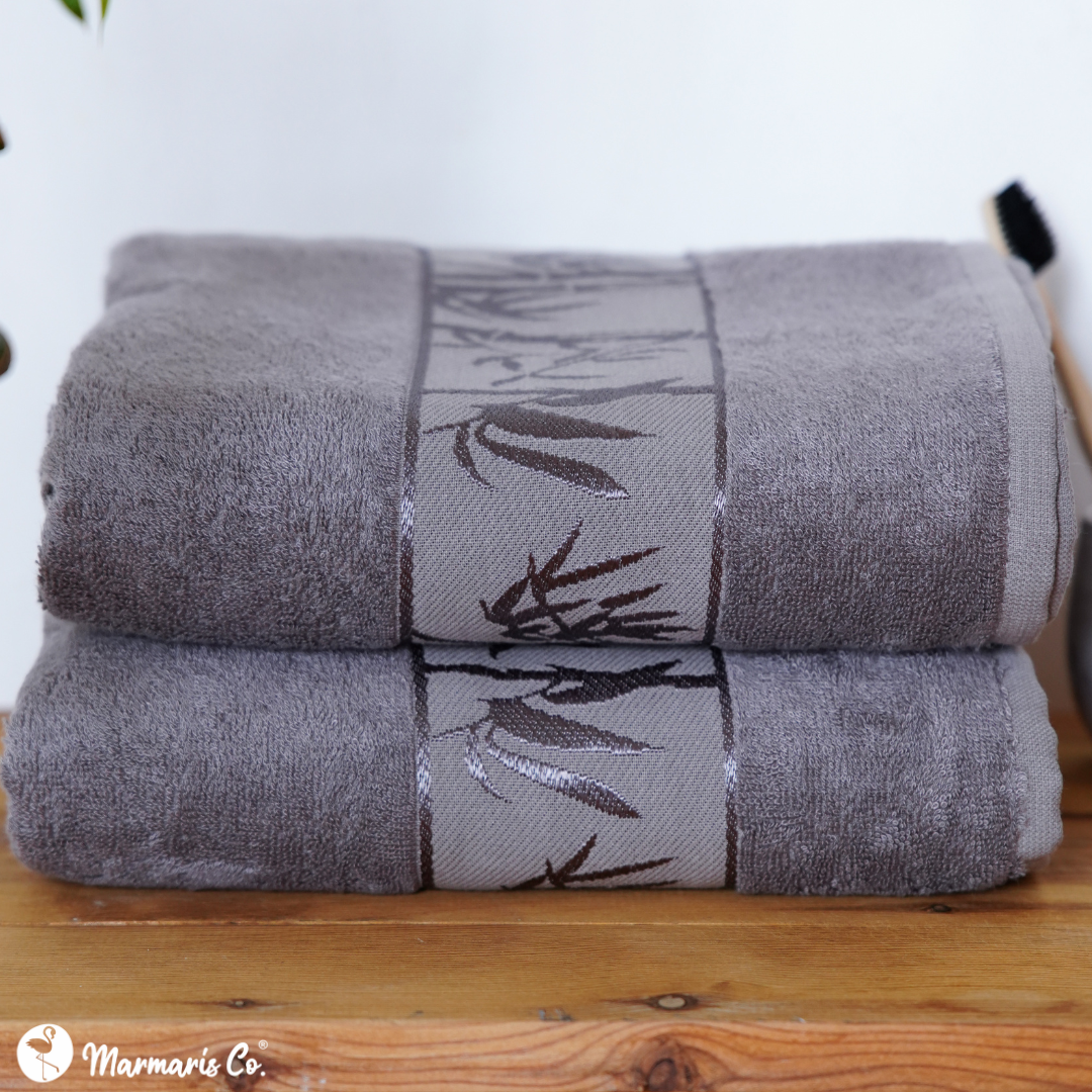 Set of 2 Luxury Bamboo Bath Towels