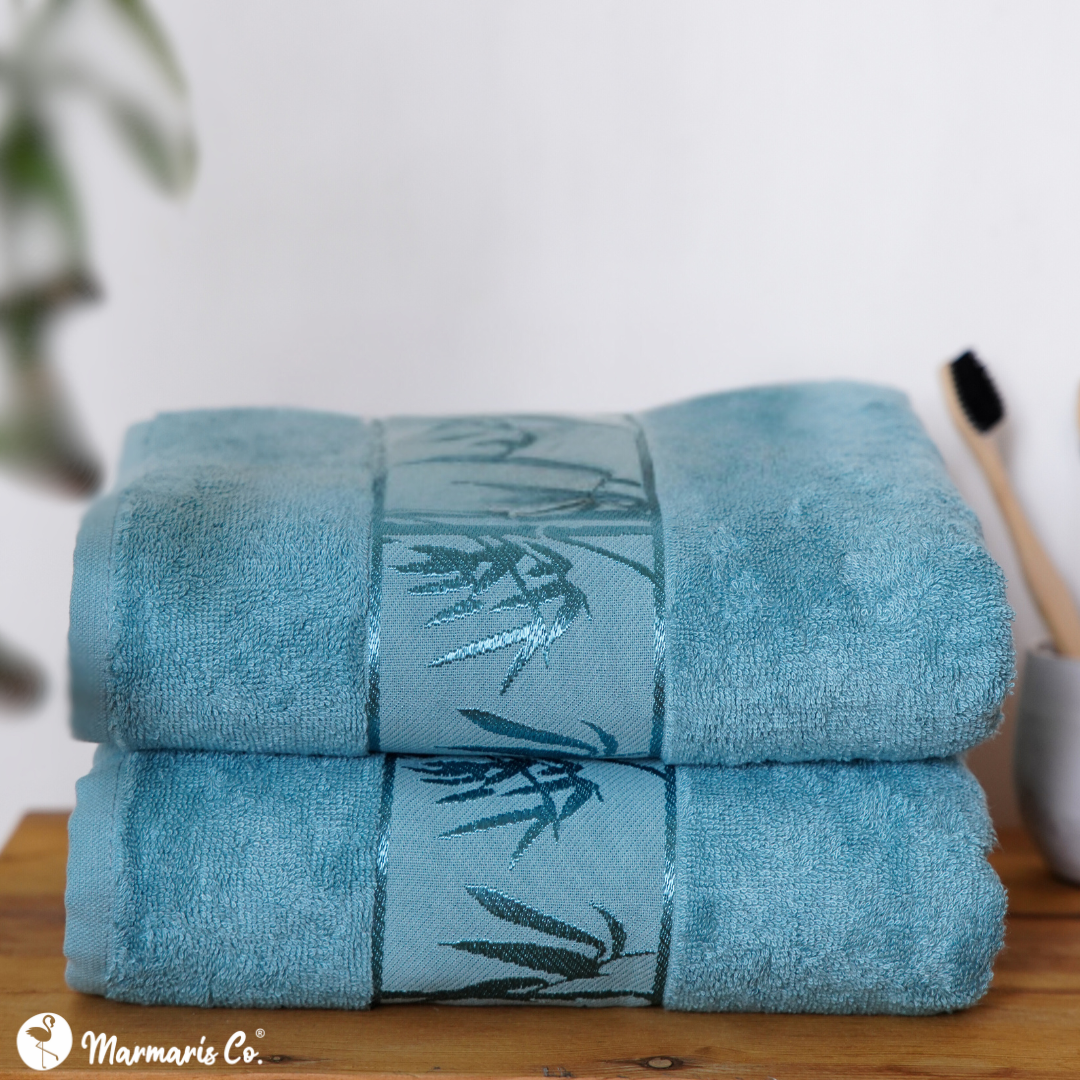 Set of 2 Luxury Bamboo Bath Towels